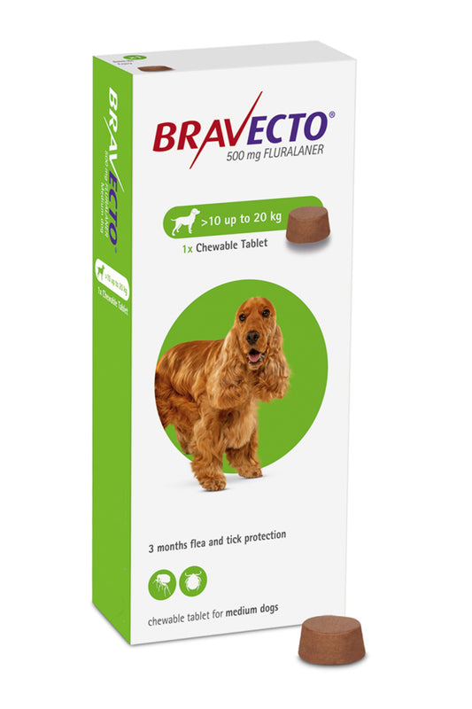 Bravecto 500mg x 1 tab (10 - 20KG)