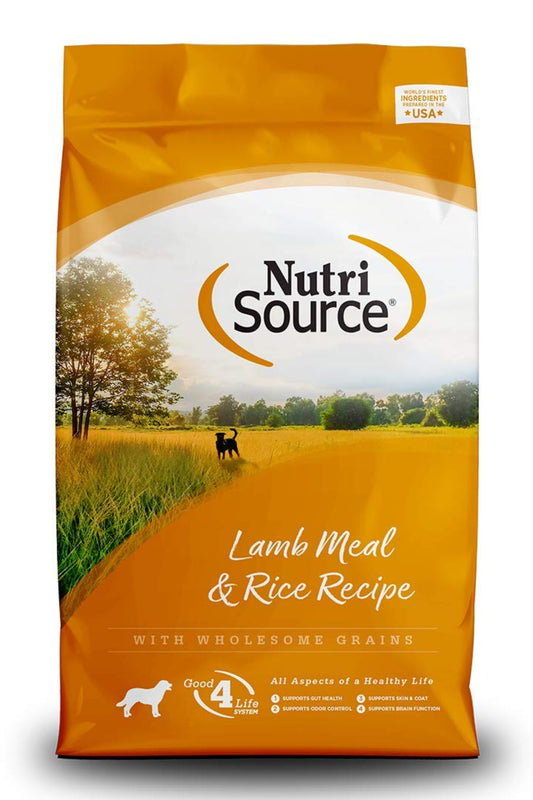 NutriSource® Lamb & Rice - Alimento Super Premium para perros adultos