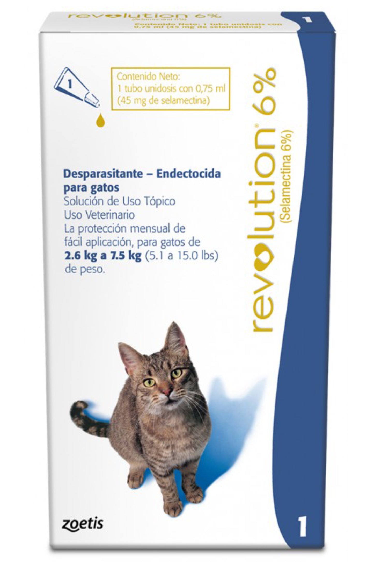 Revolution 6% | Antiparasitario interno y externo para caninos y felinos