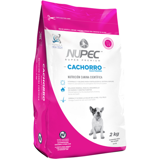 Nupec Cachorro R/p Alimento Seco Para Cachorros De Raza Pequeña 2kg/4.4lb