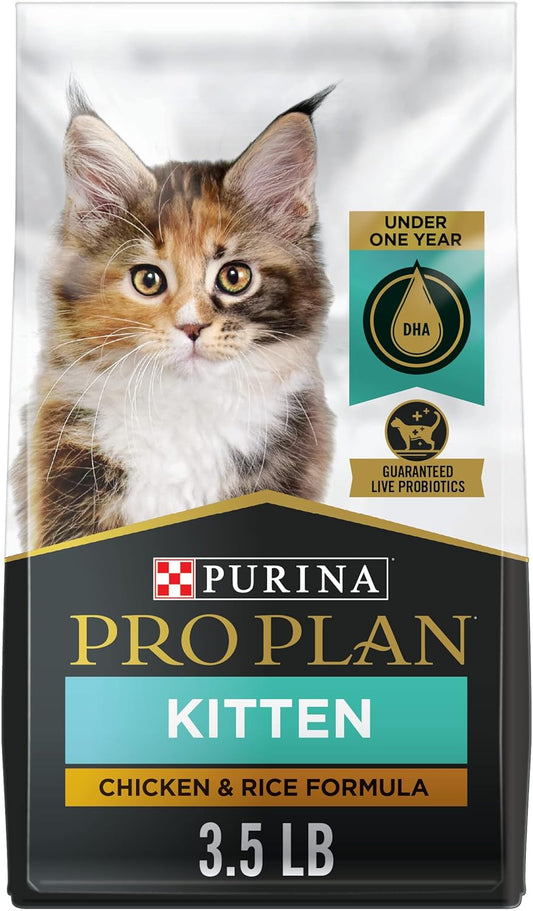 Purina Pro Plan Alimento Para Gatitos De Pollo Y Arroz 3.5lb/1.5kg