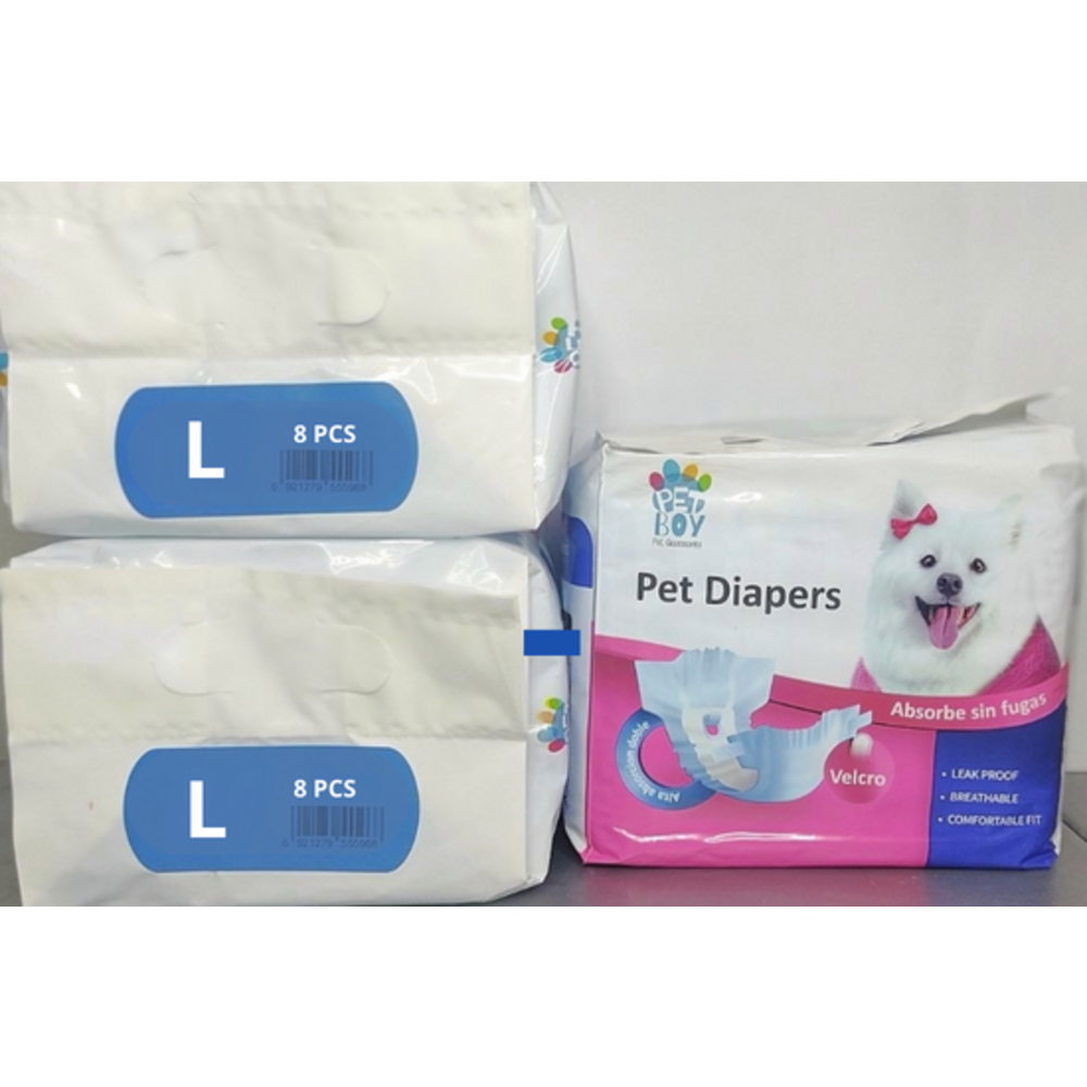 PAMPERS PET BOY LARGE 8/1  (35 - 45 cm)