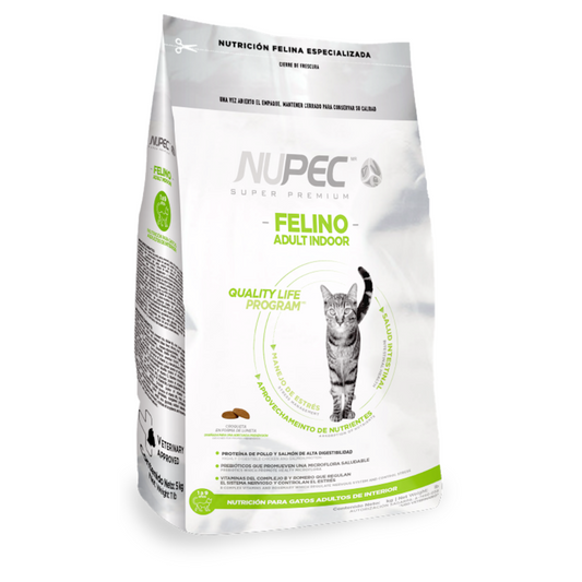 Nupec Felino Adult Indoor Alimento Seco Para Gatos 1.5kg/3.3lb