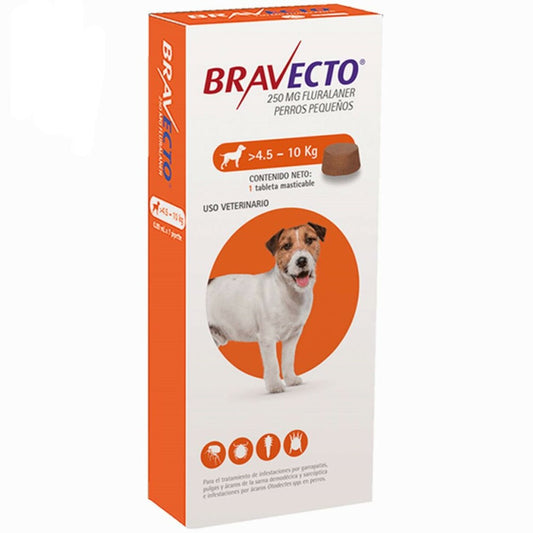 Bravecto 250mg x 1 tab (4.5 - 10KG)