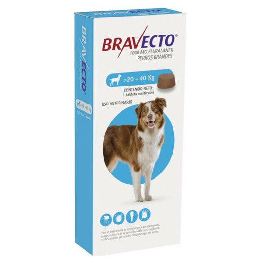 Bravecto 1000mg x 1 tab (20-40KG)