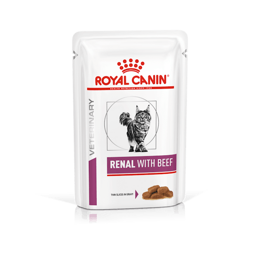 Royal Canin VHMF Renal Beef Felino Alimento Húmedo | ADULTO