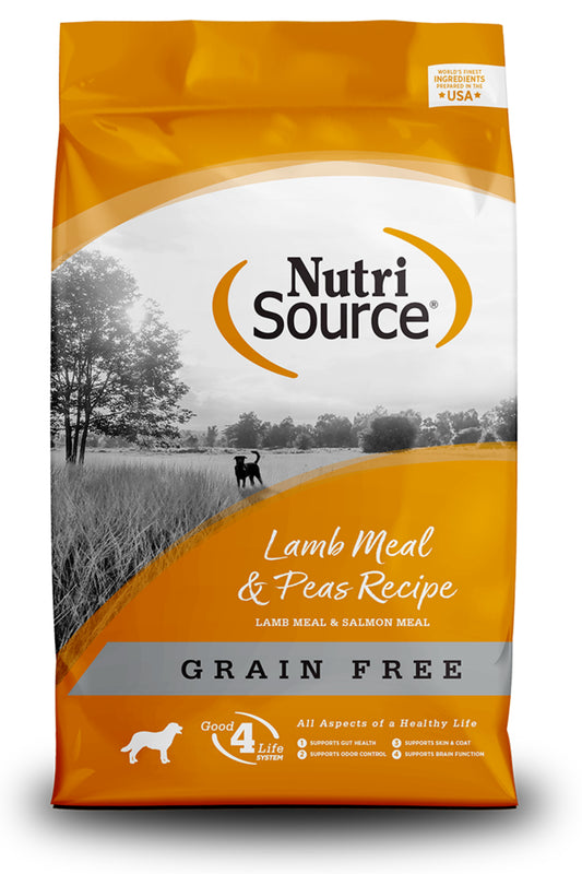 NutriSource® Lamb Meal & Peas - Alimento Super Premium para perros adultos